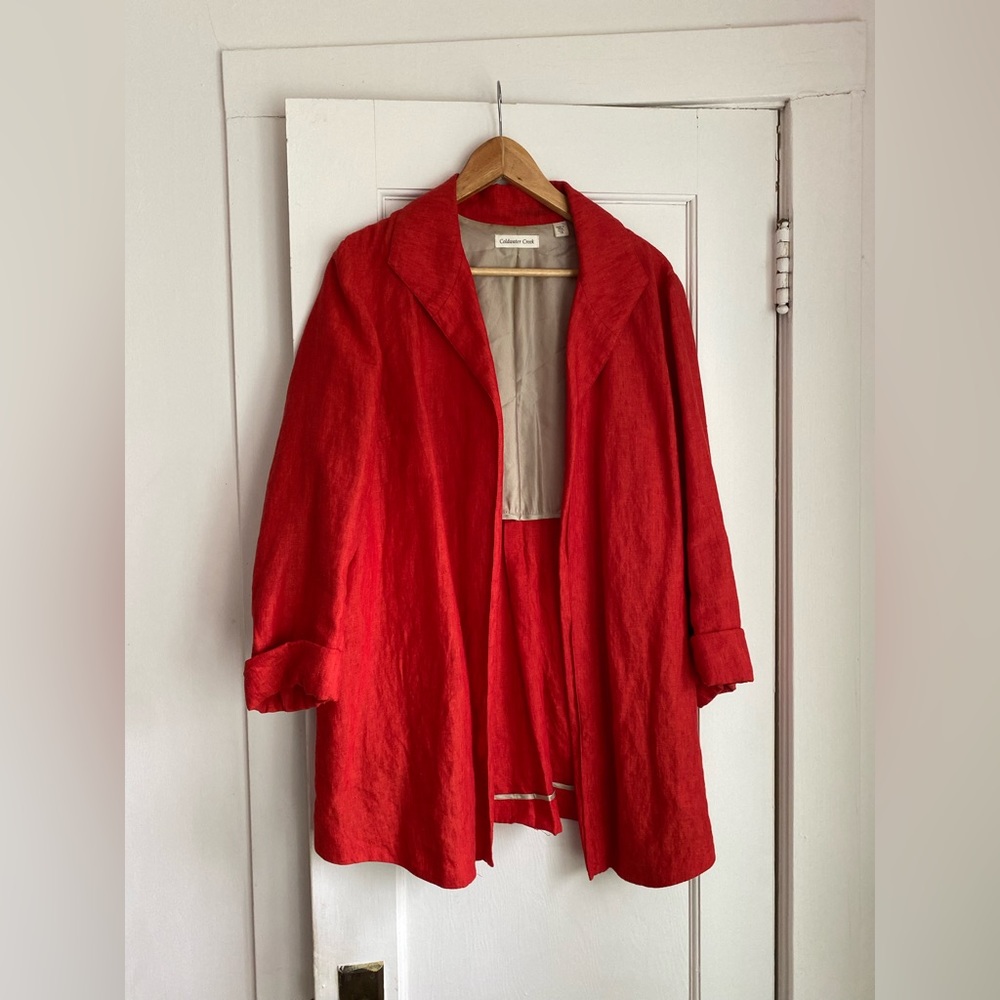 COLDWATER CREEK Linen Jacket / Blazer